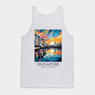 A Pop Art Travel Print of Singapore Tank Top